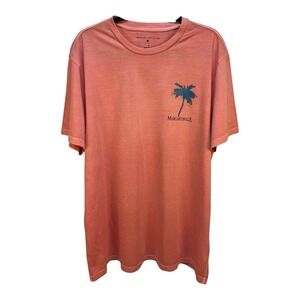 Margaritaville Men's XL Burn Coral T-shirt  Vacay Vibes Palm Tree Graphic NWT